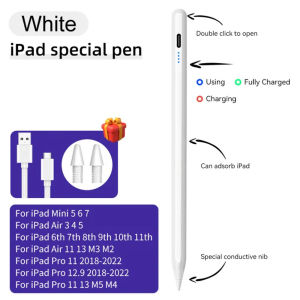 For Stylus Pencil For iPad 11th A16 10th 10.9 9/8/7th Gen 10.2 Air 11 13 M3 M2 Air 5/4 10.9 Pro 13 M5 M4 with Palm Rejection