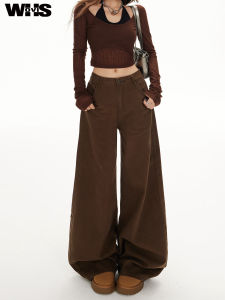 Quần Jeans Ống Rộng Màu Đen Đen Cổ Điển Cho Nữ Quần Dài Đến Sàn Dáng Rộng Cao Cấp Quần Jeans Denim Thường Ngày Mùa Thu