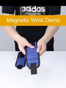 STRONG MAGNETIC WRIDSTBAND POCKET KIT HOLDING SCREW NAILS DRILL BIT HOLDER DIY TOOL ORGANIZERS