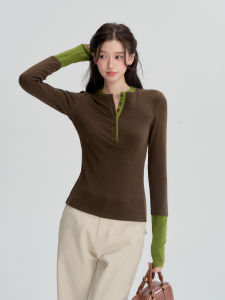 Áo Sơ Mi Cổ Henley Màu Đối Chọi và Lắp Ghép