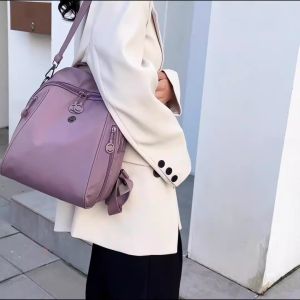 Thời trang đơn giản mới công suất lớn Ba lô đa chức năng Túi Đưa Thư Đeo Vai Túi nữ