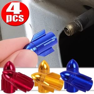 Xe Nhôm nắp đậy van vỏ xe Bụi Bìa Xe Đạp Rim Van Buồng Rod Mũ Cho Xe Tải Xe Đạp Xe Ô Tô