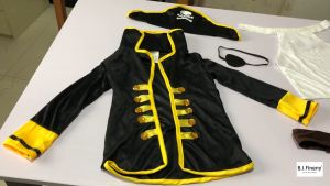 Pirate King Costume Boy Carnival Birthday Halloween Cosplay Pirates of the Caribbean Captain Jack Pirate Clothing