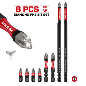 Bộ Tua Vít Geinxurn Diamond PH2 1/2/6 Inch Thép S2 Kèm Hộp Đựng Từ Tính Dùng Cho Sửa Chữa Ô Tô Và Sử Dụng Tại Nhà