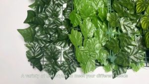 Artificial Ivy Privacy Fence Screen 100x50cm Dense Leaves Fence Panel Super Privacy Greenery Wall Faux Ivy Greenery Backdrop Ivy for Patio Balcony Garden Backyard Indoor Outdoor Decor