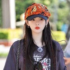 Same Style as Yang Chaoyue Scarf Retro Western Denim Square Scarf American Retro Retro Scarf Motorcycle Hiphop Decoration Female