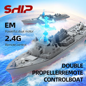 RC Boat Kids Toy Remote Control Aircraft Carrier Simulation Warship Model Mini Battleship Radio-Controlled Boat Childern Gift