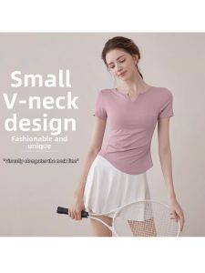 Lass Vary | Slimming Short Sleeve Summer Yoga Suit for Running and Pilates