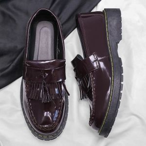 2025 Fashion Black Loafers Shoes For Men Casual Leather Shoes Business Shoes For Men School Shoe For Students Size 39-45