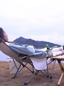 เก้าอี้นอน รสชาติ น้ำหนักเบา 200kg แคมป์ปิ้ง ฟรีกระเป๋า กระเป๋าเก็บ รับน้ำหนักได้