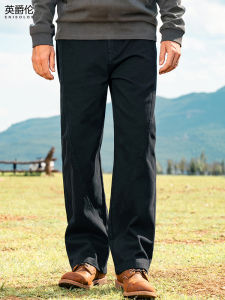 Enjeolon | Heavy-duty Vintage Wide-leg Cotton Pants