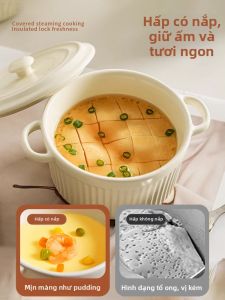 HANXIAO | Baby Friendly Small Microwave Egg Steaming Ceramic Bowl