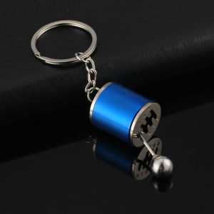 Car Gear box Keychains for Man Metal Gear Head Key Rings Manual Transmission Lever Car Refitting Keychain Car Interior Ornaments