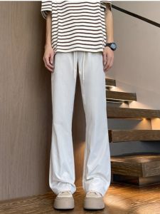 JIARONG | Cool and Lightweight Ice Silk Slim Fit Flare Pants for Men
