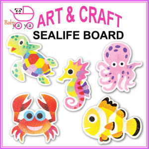 BabyYaya 5 in 1 sand art sealife board kit for kids creative education toy mainanan pendidikan mainan pasir art & craft