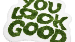 Cute You Look Good Black & White Bath Mat Non-Slip Preppy Style Funny Bathroom Rug Cool Shower Floor Decor ChristmasGift