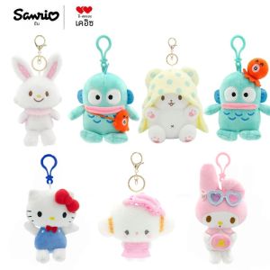 ของแท้ Sanrio Hangyodon Marumofubiyori WISH กระต่าย 11 ซม.จี้ตุ๊กตาของเล่นขนาดเล็ก Charms Sayuri Super Soft ตุ๊กตาเด็กของขวัญ