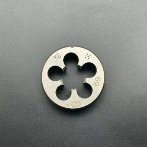 M18*1.5 M18X1.5 Straight Handle Standard Machine Die Tap Right High Speed Steel Wire Tapping Drill Round Die Metal Tap Die Set
