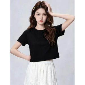XINDADANG | Summer Casual Stylish Simple Wear White Short T-Shirt