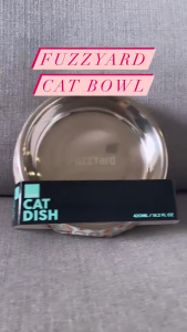 FuzzYard Pet Easy Feeder Cat Dish Bowls w removable steel insert | BPA Free - 9 Fun Designs