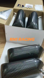 RN1 Racing กระจกคราฟสแคว มิตซูบิชิ New Triton แป้นคาร์บอน  พร้อมน็อต บูชทองเหลืองกันสั่น