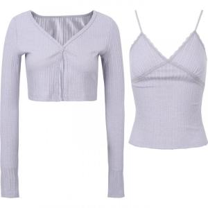 Youthful Spring V-Neck Short Cardigan