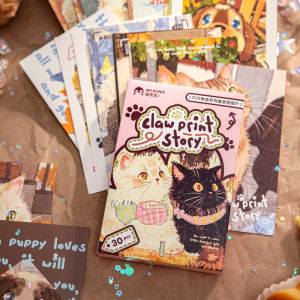 Original Paper Master Claw Claw Story Series Boxed Postcards High Aesthetic Note-taking Supplies Cute Decorative Gift Essential for School