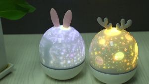 Đèn Ngủ 3D Chiếu Sao Tuần Lộc Tự Xoay 360 Độ Chiếu Trần Lung Linh Đèn Trang Trí Phòng Ngủ Cho Bé Ngủ Ngon