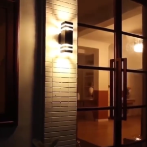 Khazik Led wall light outdoor waterproof IP67 led wall lamp decorative light for courtyard villa Nordic modern decorative light for balcony garden corridor light double headed wall lamp