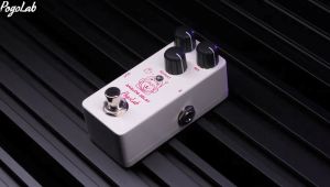 POGOLAB Pedal kelewatan untuk gitar elektrik kelewatan gitar kesan Pedal DC 9V benar Bypass Pedal kelewatan Mini