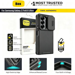 Military Grade Drop Protection Camera Slide Cover for Samsung Galaxy Z Fold 8 Ultra 7 6 5 4 Heavy Duty Shockproof Ott-Box Case
