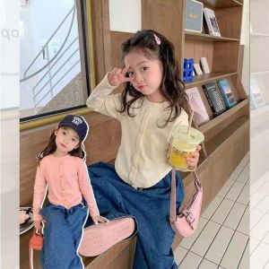 [PRINCESS KESLI] 1-10 Tahun Cardigan Croptop T-shirt Anak Perempuan Girls baju lebaran 2024 Fashionable