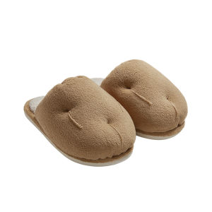 Dép Bông Coral Fleece Cho Nữ Dép Đi Trong Nhà Ấm Áp Chống Trượt Chất Liệu Vải Cotton Dép Đi Trong Nhà Mùa Đông 2025