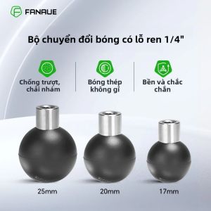 Phụ Kiện Đầu Bi Kép FANAUE Extended 1/4 Female Đầu Bi Kép Dành Cho Giá Đỡ Chụp Ảnh Trực Tiếp Trên Ô Tô RAM Từ 1 Inch Đến 17-25mm
