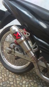 Knalpot Racing Akra Botol Motor Jupiter z Supra Kharisma Shogun Smash Revo