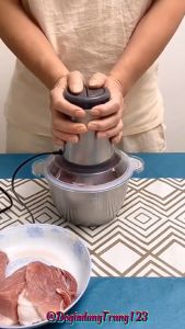 Siêu sale sập sàn -  Máy Xay Thịt Cối Inox 304 Máy Xay thịt bằng điện không rỉ dung tích lớn công suất lớn nhiều chế độ xay chống vỡ bền bỉ máy xay rau củ cá tỏi ớt đa năng công suất lớn