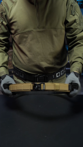 IDOGEAR Tactical 1.75" Belt Quick Release Dual Lock Zinc Alloy Buckle Adjustable Elastic MOLLE Nylon Hard Tactical Belt 3440