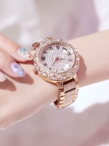Jam Tangan Wanita Tahan Air 30 Meter Jam Tangan Diamond Mewah Kaca Hadlex Tahan Gores Stenlish Steel Anti Luntur Tahan Karat Import Kualitas Terbaik JT03