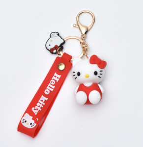 Bandai | New Creative Cartoon Pendant Cute Silicone Doll Couples Keychain Bag Pendant for Girlfriends Birthday Gift