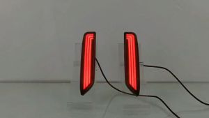 SNCN 2PCS 12V Car LED Rear Bumper Lamps For Mitsubishi Xpander Cross 2019-2021 Fog Lamps Brake Turn Signal Reflector Indicators Taillights