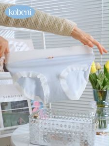 KOBENI Ice Silk Modal Cotton Panties กางเกงในผู้หญิง กางเกงในไร้ขอบ มีลูกไม้ แต่งโบว์ ผ้านุ่มลื่น นุ่ม ใส่สบาย ไม่ร้อน สีสวย
