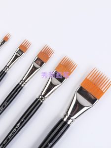 แปรงวาดภาพแบบแบนสำหรับน้ำมันอะคริลิก Artsecret Professional Series #2205 ด้ามไม้รูปวงกลมทองแดง อุปกรณ์วาดภาพ