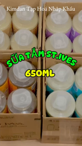 [NHẬP KHẨU MỸ] SỮA TẮM ST.IVES 650ML TẨY TẾ BÀO CHẾT YẾN MẠCH MUỐI BIỂN HOA HỒNG DỪA CAM
