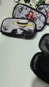 Bandai | Hộp Đựng Bút Hoạt Hình Dung Tích Lớn Một Lớp Họa Tiết Luffy/Ace Dành Cho Học Sinh Đựng Đồ Dùng Học Tập