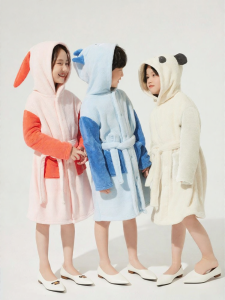 potatokids | Quick Dry Antibacterial Childrens Bathrobe