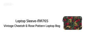 Leopard Rose Print Laptop Sleeve13/13.6/15/15.6 inch Shockproof Computer CaseNotebook Bag for MacBook Neo/AirDellHPLenovo