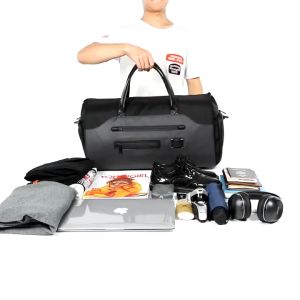 SG 3-In-1 Foldable Travel Bag Waterproof Large Capacity Business Travel Duffel Bag Suit Storage Multi-function Handbag