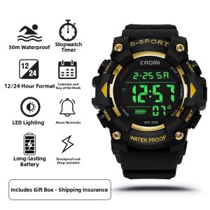 COJR | Men Youth Students Sport Water-resistant Alarm Watch