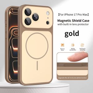 Luxury Skin Feel for Magsafe Magnetic Phone Case for iPhone 17 Air 16 13 15 14 13 12 11 Pro Max Lens Protection Shockproof Cover