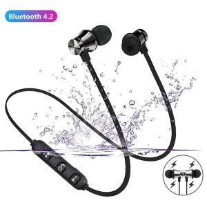 Neck Mounted Bluetooth Wireless Earphone Sport Headset Waterproof Earbuds Neckband Magnetic Headphone With Mic For Smart phone